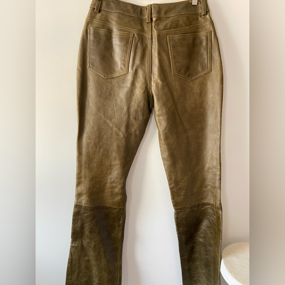 Wilson’s Leather Maxima Green Leather Pants - Picture 5 of 8